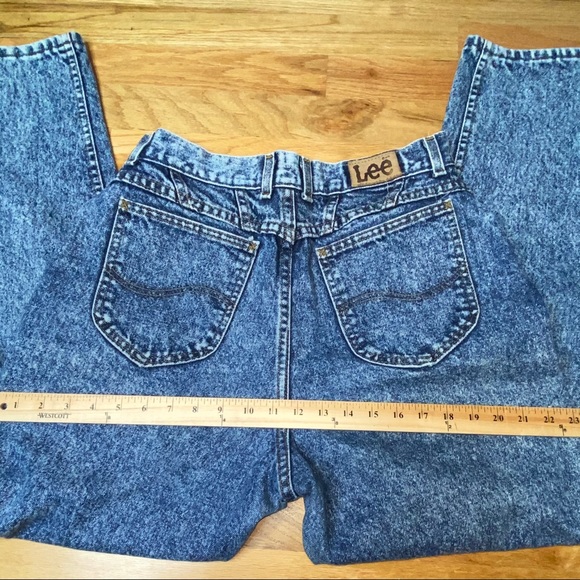 ❌SOLD❌VTG Lee Acid Wash Jeans Size 14 - Picture 7 of 9